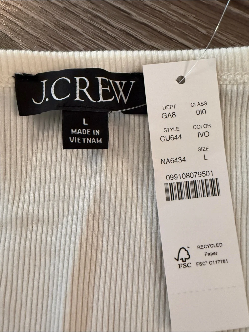 J. Crew Perfect rib button-up shirt with satin trim New